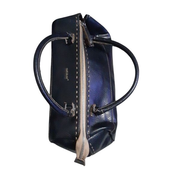 Matt & Nat Montreal Black Leather Handbag Satchel Purse Y2K Style - Picture 3 of 3